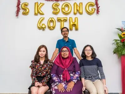 Law office reception area at S K Song firm